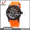 Silicone band wristwatches sport lady watch